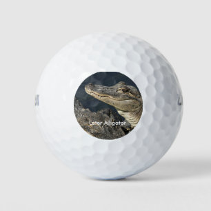 Grappig alligatorthema golfballen