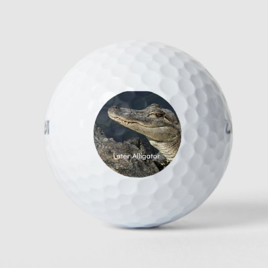 Grappig alligatorthema golfballen (Voorkant)