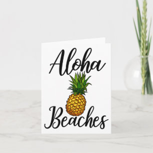 Grappig Aloha Stranden T-shirt Ananas Verjaardag P Kaart