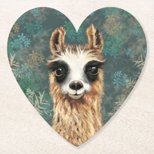 Grappig Alpaca papier Onderzetter (Voorkant)