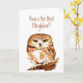 Grappig als aangepaste buurman? Geboortedag, Humor Kaart (Gele Bloem)