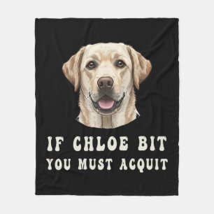 Grappig Als Chloe Je Gebeten Heeft Moet Je Labrado Fleece Deken
