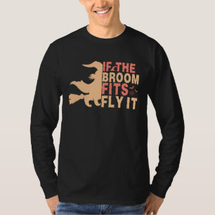 Grappig als de bezem past Fly It Halloween Mannen T-shirt