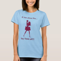 Grappig als de schoen het T-shirt past