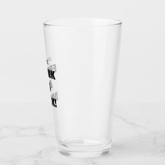 Grappig als een sukkel. Bier Glas (Links)