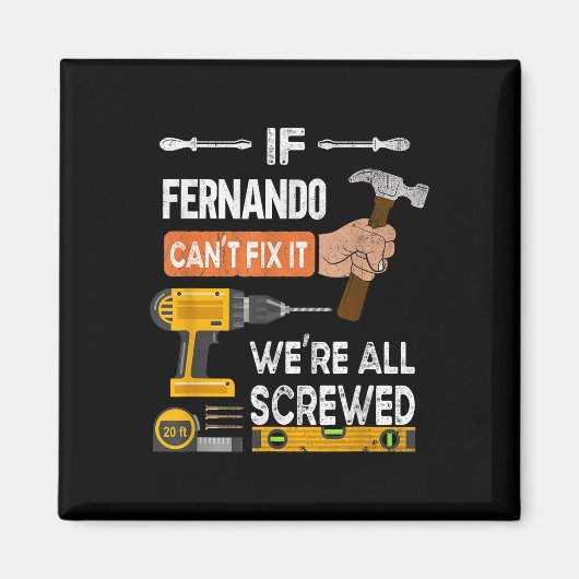 Grappig als Fernando het niet kan repareren, kan h Magneet (Voorkant)