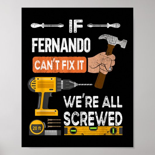 Grappig als Fernando het niet kan repareren, kan h Poster (Voorkant)