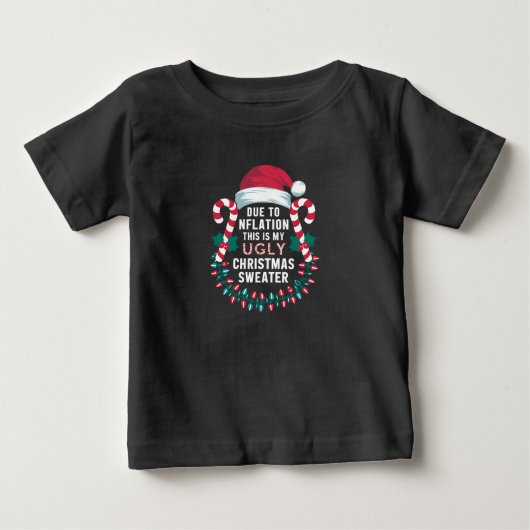 Grappig als gevolg van de inflatie Ugly KerstSweat (Voorkant)