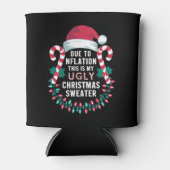 Grappig als gevolg van de inflatie Ugly KerstSweat Blikjeskoeler (Voorkant)