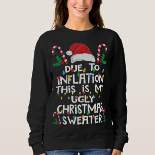 Grappig als gevolg van de inflatie Ugly KerstSweat Trui