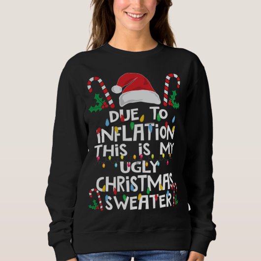 Grappig als gevolg van de inflatie Ugly KerstSweat Trui (Voorkant)