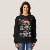 Grappig als gevolg van de inflatie Ugly KerstSweat Trui (Voorkant volledig)