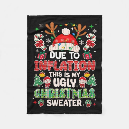 Grappig als gevolg van de opbloei van de lelijke k fleece deken (Voorkant)