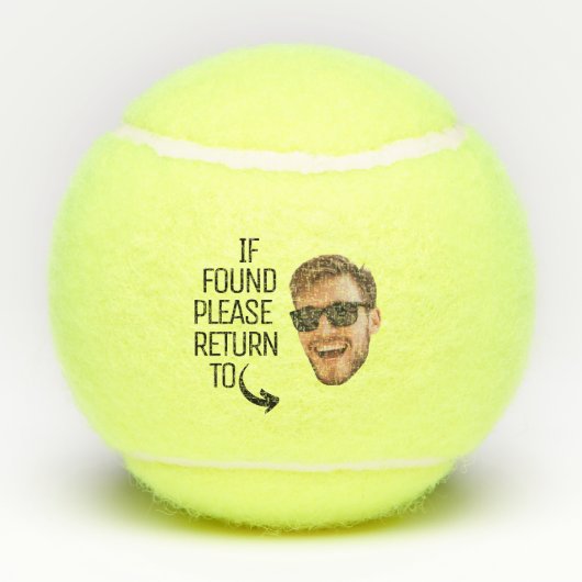 Grappig als gevonden, ga dan terug naar Mannen Fac Tennisballen (Achterkant)