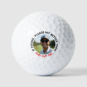 Grappig als gevonden hit betere aangepaste foto en golfballen (Voorkant)