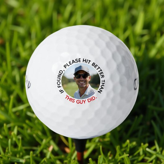 Grappig als gevonden hit betere aangepaste foto en golfballen