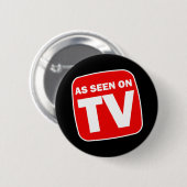 Grappig als gezien op tv-Button Ronde Button 5,7 Cm (Voorkant /achterkant)