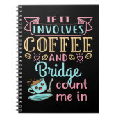 Grappig als het gaat om koffie en een brug notitieboek (Voorkant)