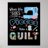 Grappig als het leven naar stukken gaat poster (Voorkant)