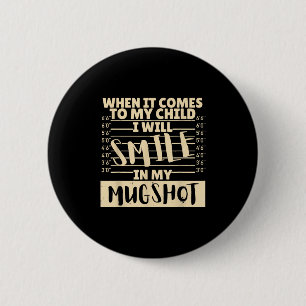 Grappig als het over mijn kind gaat, zal ik glimla ronde button 5,7 cm