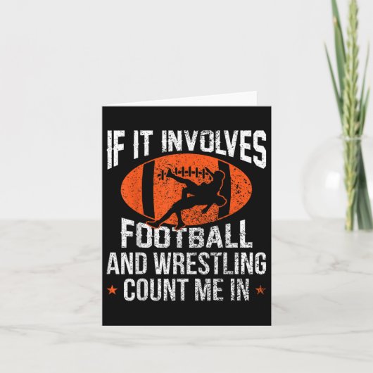 Grappig als het over voetbal en worstelen gaat Tel Kaart (Voorkant)