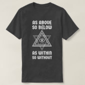 Grappig als hierboven, binnen zonder alchemisten t-shirt (Design voorkant)