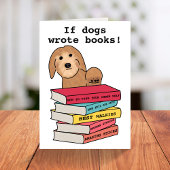 Grappig als honden boeken schrijven kaart