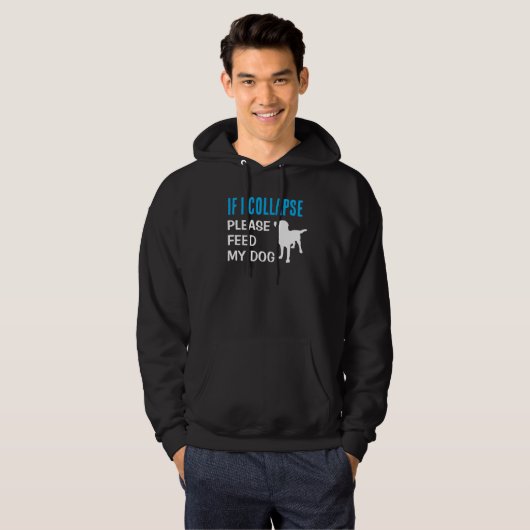 Grappig als ik het Hondenliefhebber van de hondenv Hoodie (Voorkant volledig)