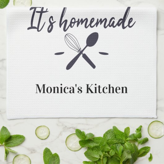 grappig als ik het moet roeren, het is zelfgemaakt theedoek (Gevouwen)