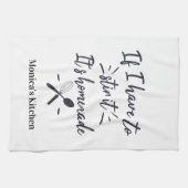 grappig als ik het moet roeren, het is zelfgemaakt theedoek (Horizontaal)