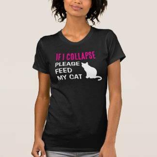 Grappig als ik instorten kat moeder kat minnaar t-shirt