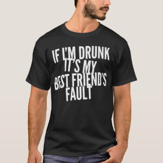 Grappig als ik mijn beste vriendenkopper Drink heb T-shirt