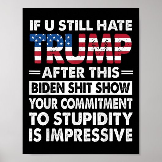 Grappig als ik Trump nog steeds haat na deze Biden Poster (Voorkant)