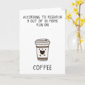 Grappig als illustratie van de koffieminnaar Moede Kaart (Gele Bloem)