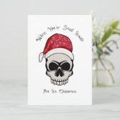 Grappig als je dood bent in Skull Holiday Kaart (Staand voorkant)