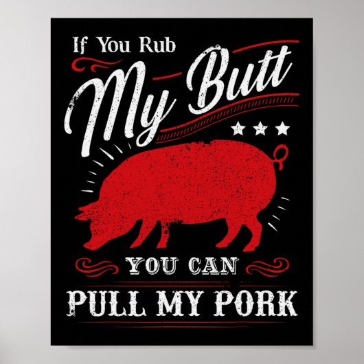 Grappig als je m'n buik wrijft... kun je m'n varke poster (Voorkant)