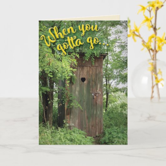 Grappig als je moet gaan met pensioen kaart (Gele Bloem)