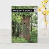 Grappig als je moet gaan met pensioen kaart (Gele Bloem)