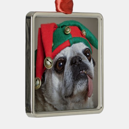 Grappig als je tong uitsteekt metalen ornament (Rechts)