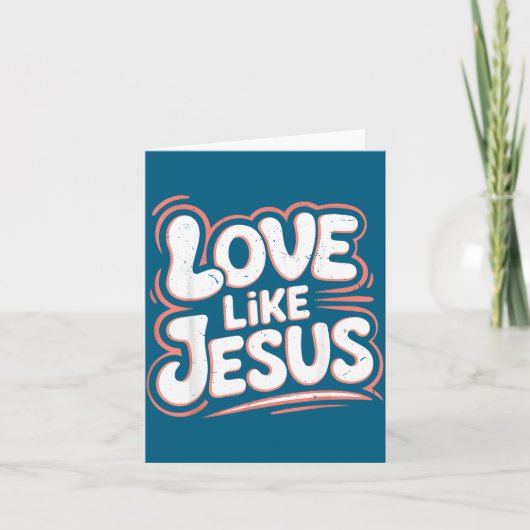 Grappig Als Jezus Groovy Christelijk Peuter Kaart (Voorkant)
