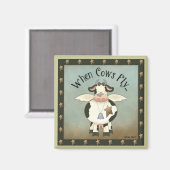 Grappig als Koeien vliegen magneet (Voorkant / Achterkant)