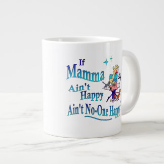 Grappig als Mamma niet gelukkig is, geen gelukkig Grote Koffiekop