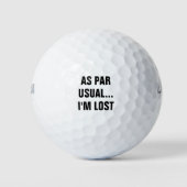 Grappig Als Par Os Gewoon Verloren Quote Golfballen (Voorkant)