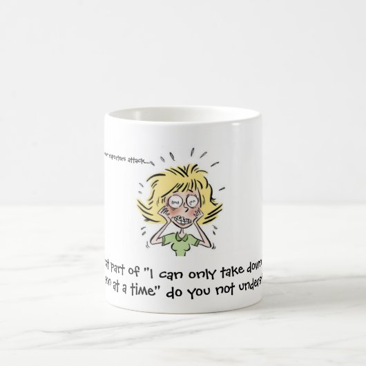 Grappig als rechtbanken verslaggevers koffie en th koffiemok (Center)