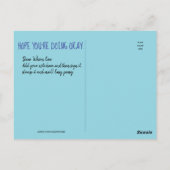 Grappig als Toilet vraagt hoe het gaat? Briefkaart (Achterkant)