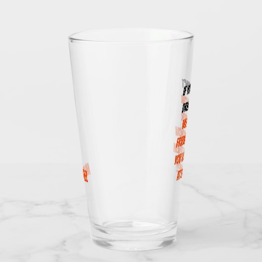 Grappig als u geen Vrienden Drink de Aangepaste Bi Glas (Rechts)