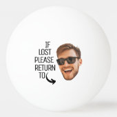 Grappig als verloren terugkeer naar Mannen gezicht Pingpongbal (Voorkant)