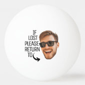 Grappig als verloren terugkeer naar Mannen gezicht Pingpongbal (Achterkant)