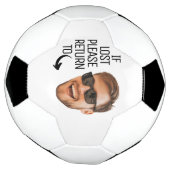 Grappig als verloren terugkeer naar Mannen gezicht Voetbal (Gedraaid)