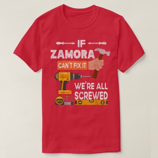 Grappig als Zamora het niet kan... als het niemand T-shirt (Design voorkant)